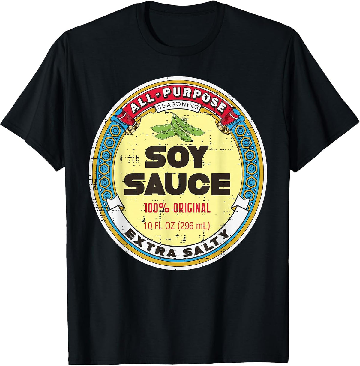 Halloween Soy Sauce Funny Group Food Costume Women Men Kids T-Shirt - Black