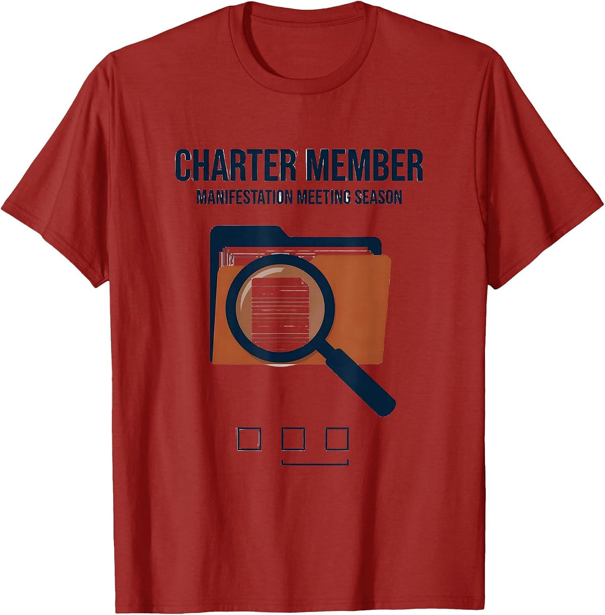 Men's Charter Member Manifestation Meeting Season Special T-Shirt - Cranberry Red