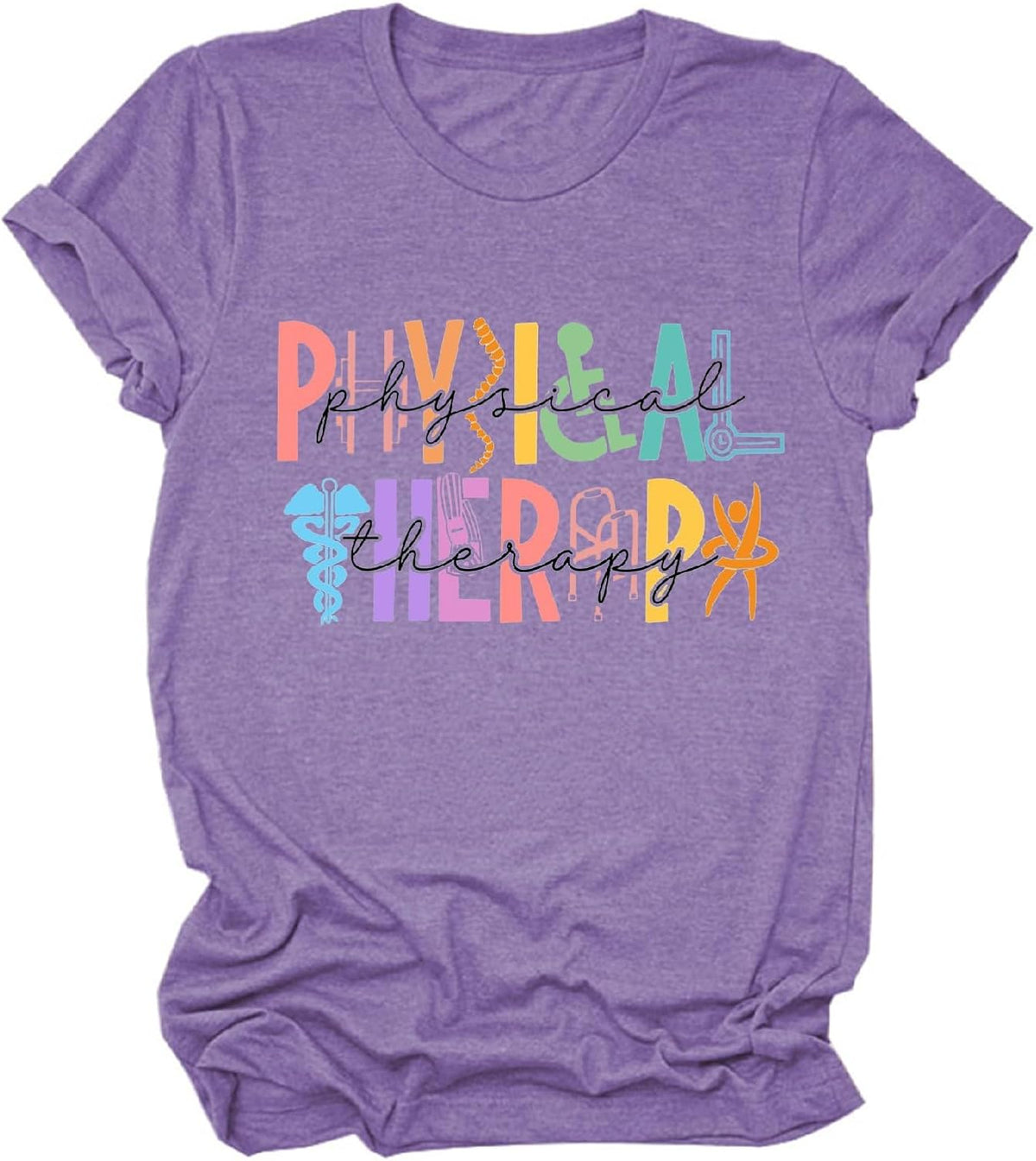 Physical Therapy Shirt Women Physical Therapist Graphic Tees Tops Pt Teacher T-Shirt Pediatric Physical Therapy Tshirt -