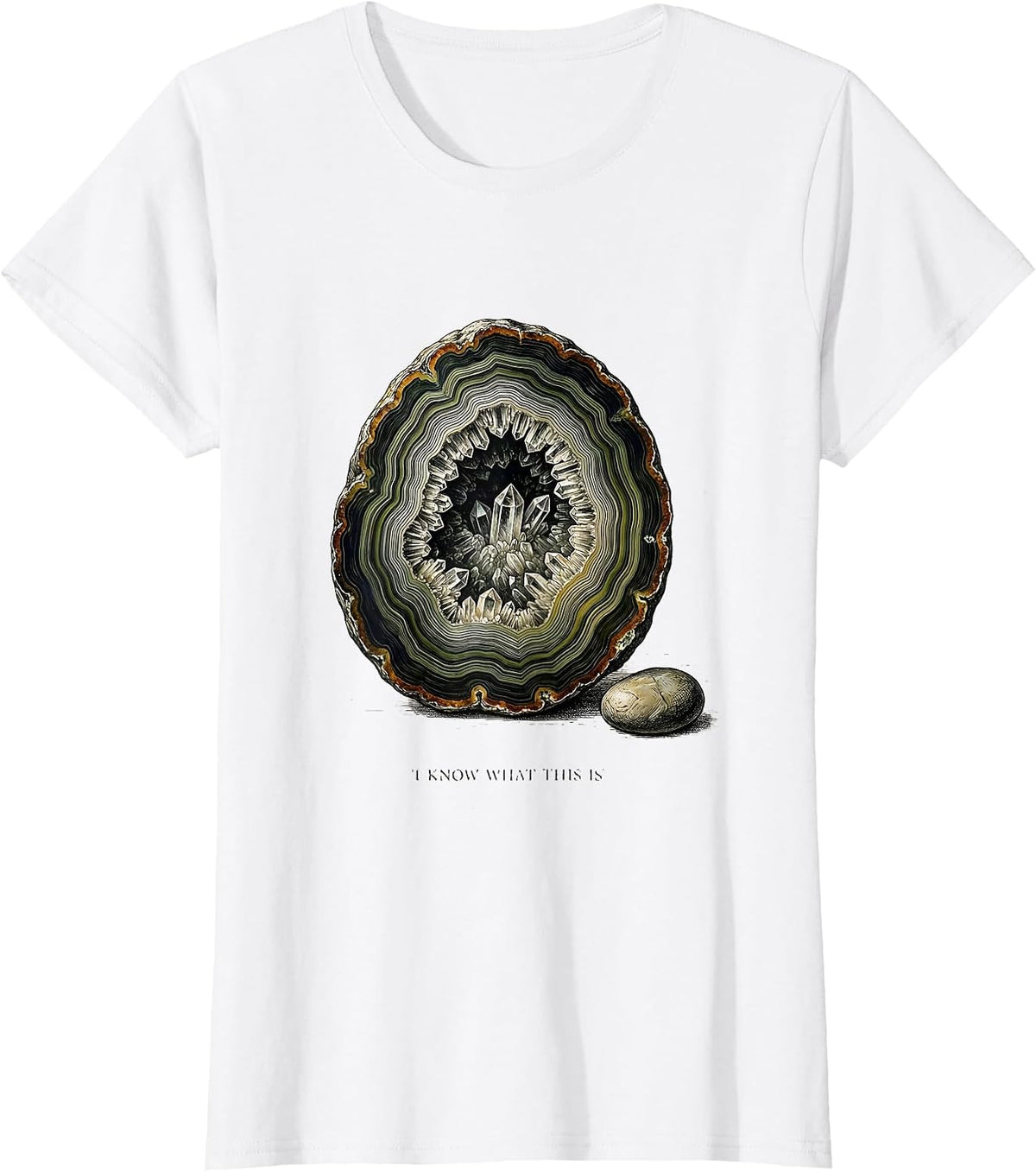 I Know What This Is Botanical Geology Rock Collector Humor T-Shirt - White