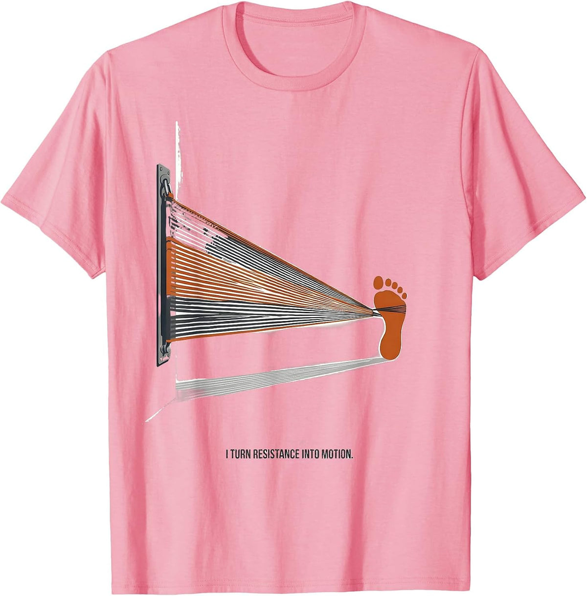 Men's I Turn Resistance Into Motion Physical Therapy PT Humor T-Shirt - Pink