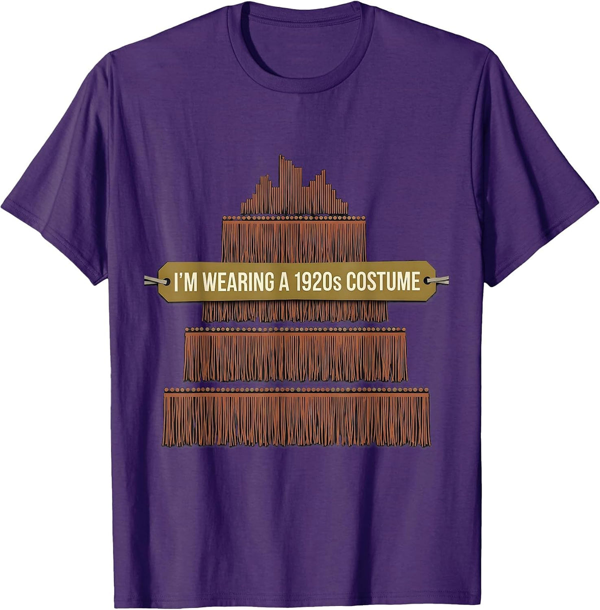 Men's I'm Wearing A 1920s Costume Vintage Roaring Twenties Party T-Shirt - Purple