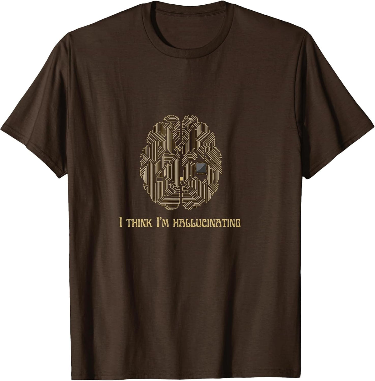 Large Language Model LLM Shirt for Engineers & Coders T-Shirt - Brown