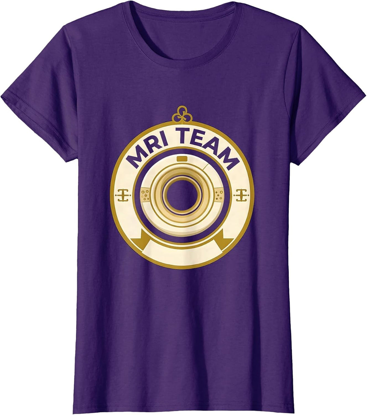 Women's MRI Team Radiology Tech Rad Tech X-Ray Healthcare Worker T-Shirt - Purple