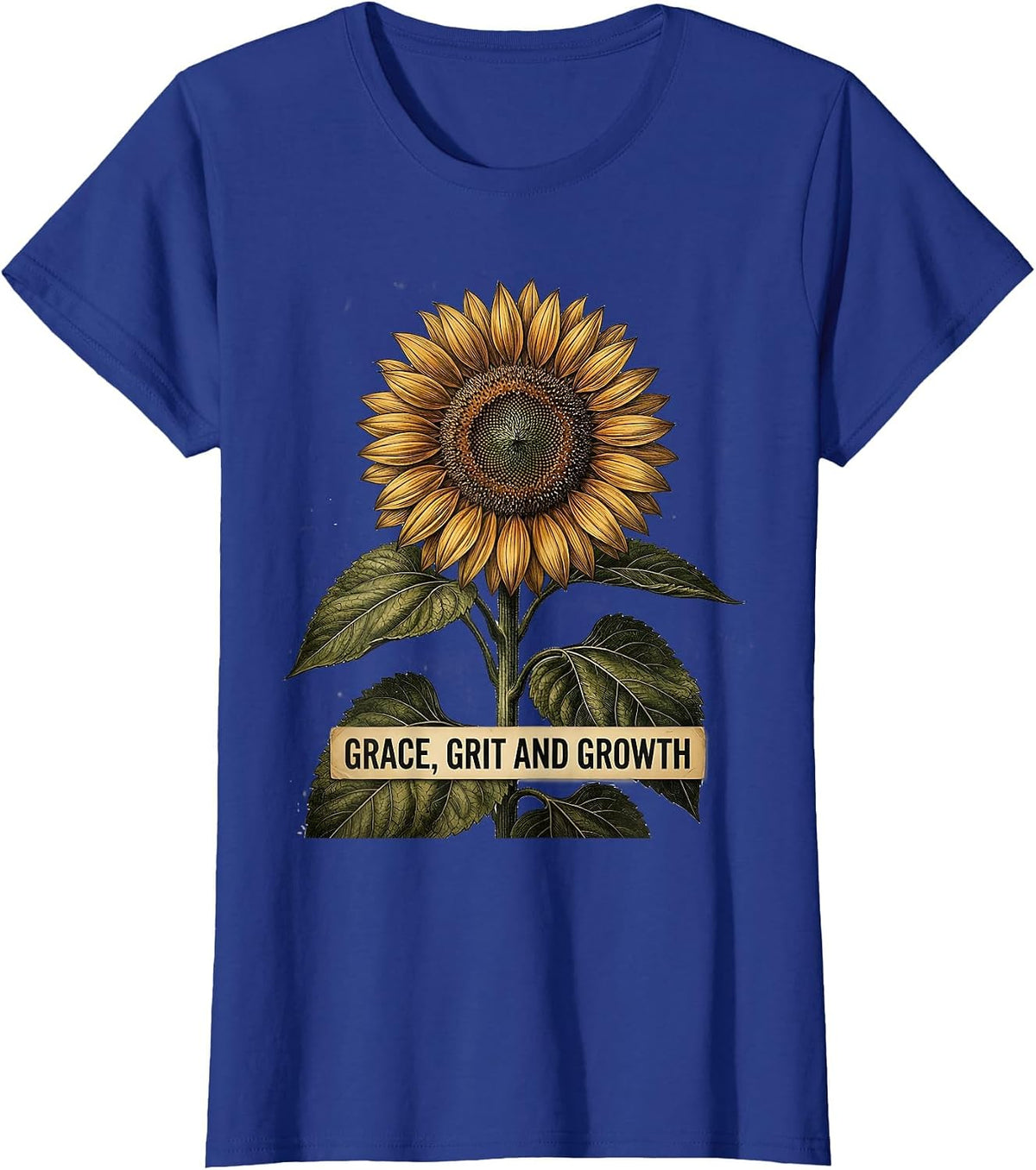 Women's Grace Grit and Growth Special Education Teacher T-Shirt - Royal Blue