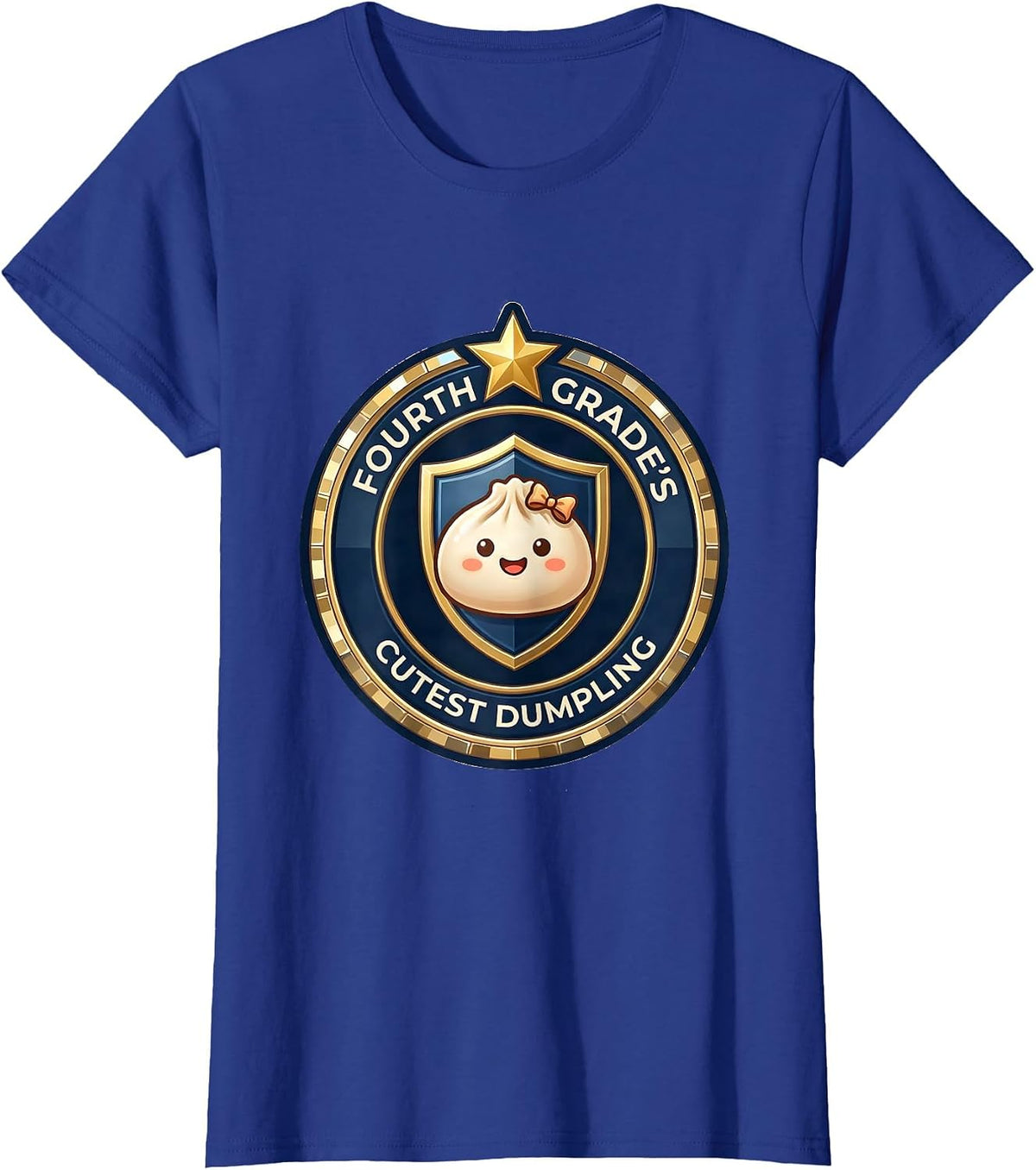 Women's Fourth Grade's Cutest Dumpling Cute Kawaii Back to School T-Shirt - Royal Blue