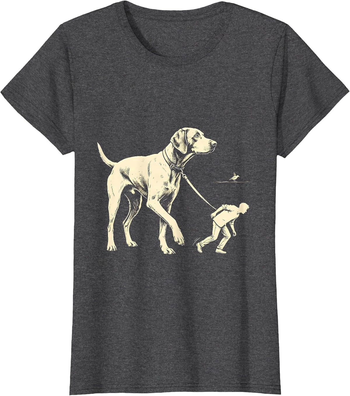 Women's German Shorthaired Pointer Hunting Dog Humor T-Shirt - Dark Heather Grey