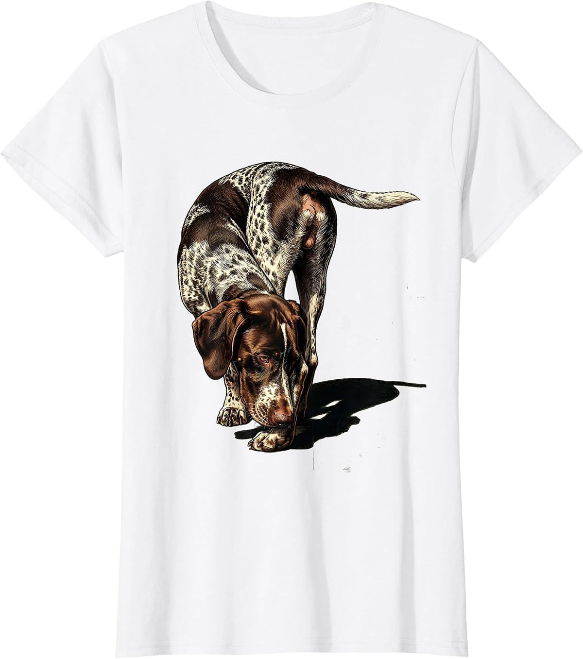 Women's German Shorthaired Pointer Vintage Hunting Dog Owner T-Shirt - White