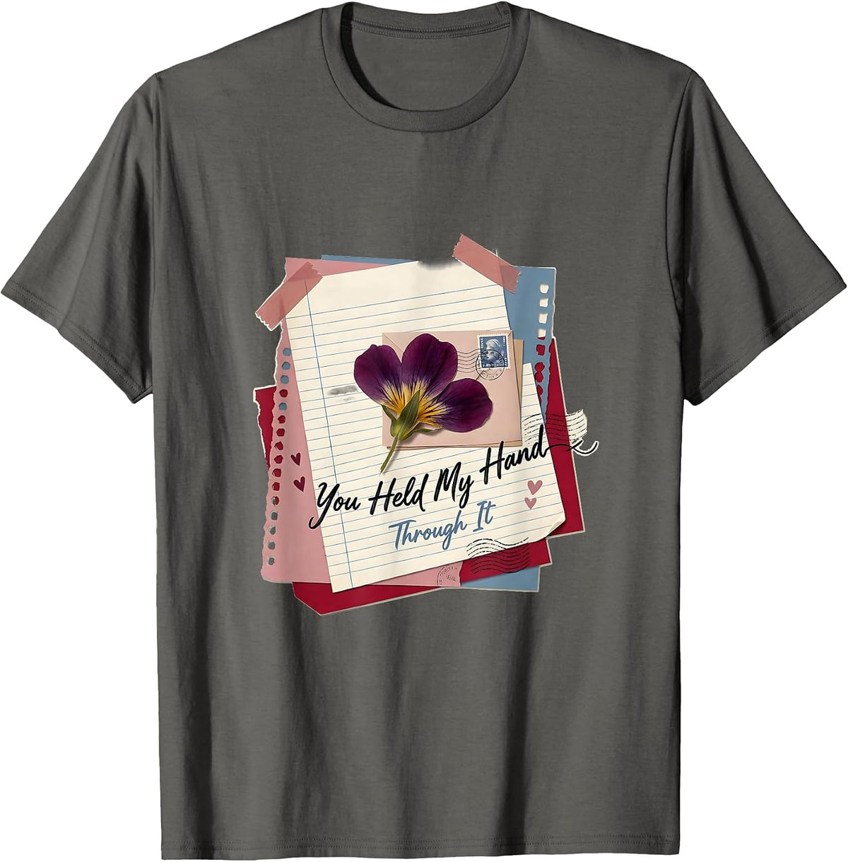 You Held My Hand Through It Special Education Teacher T-Shirt - Asphalt Grey
