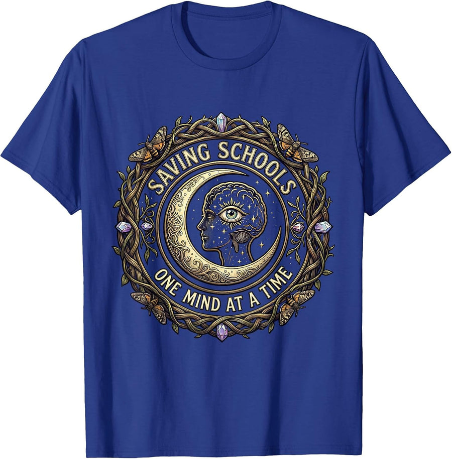 Saving Schools One Mind At A Time School Psych T-Shirt - Royal Blue