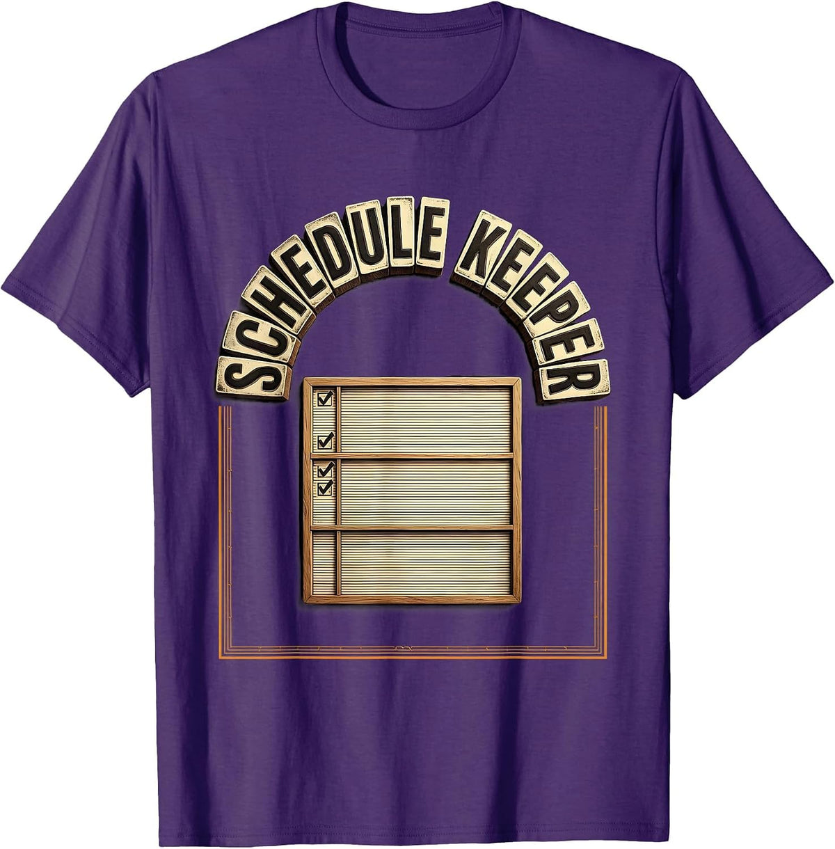 Schedule Keeper Funny School Counselor Camp Counselor Career T-Shirt - Purple