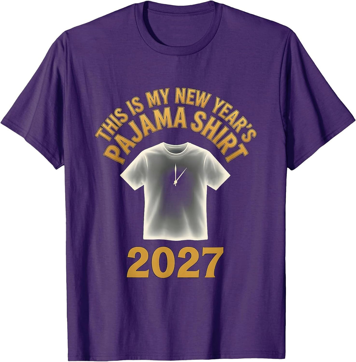 This Is My New Year's Pajama Shirt 2027 Family Party T-Shirt - Purple