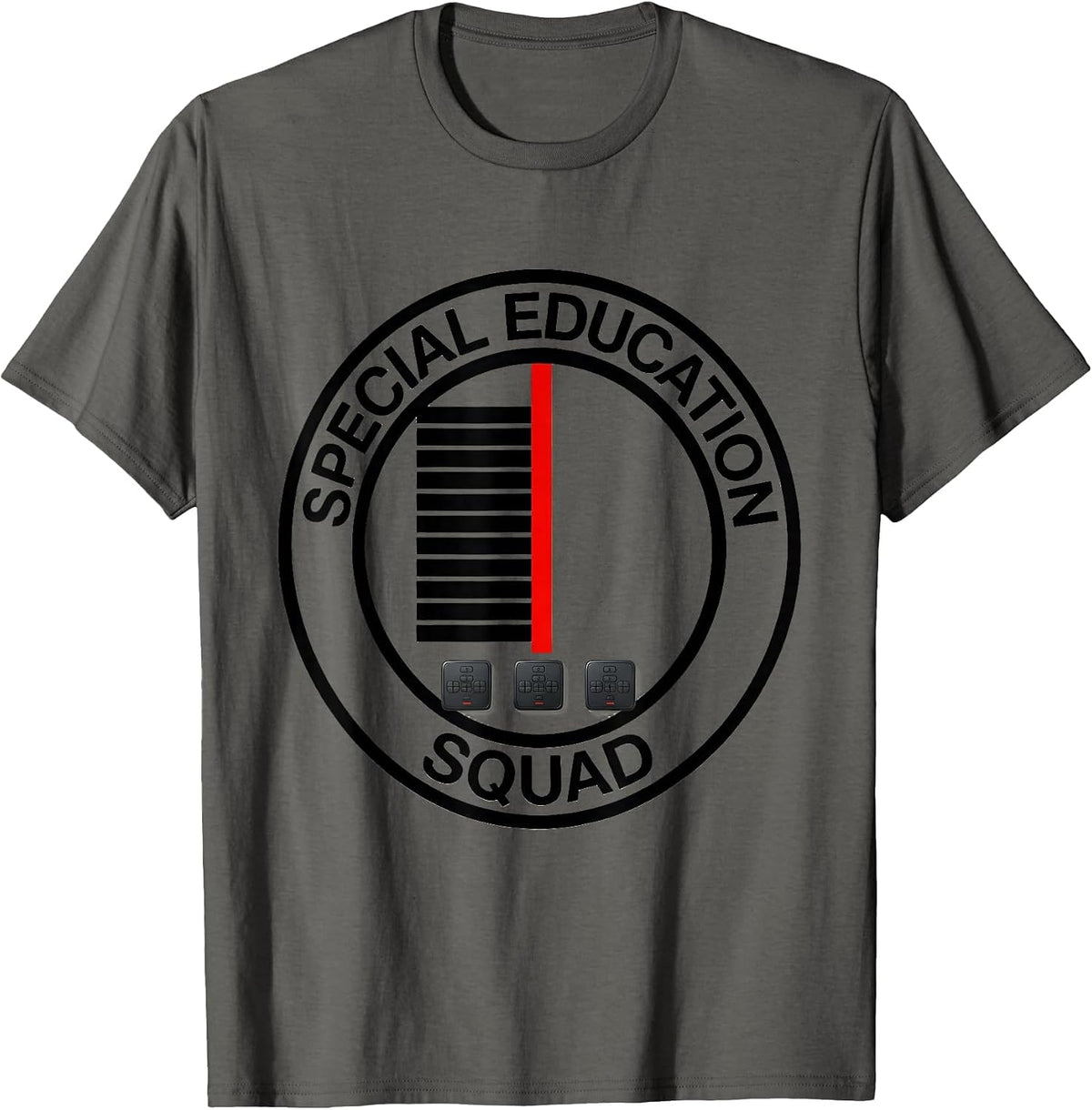 Men's Special Education Squad Retro SPED Teacher Team Pride T-Shirt - Asphalt Grey