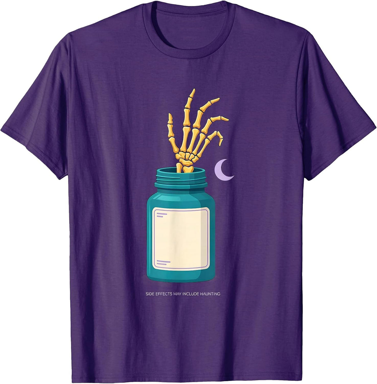 Men's Side Effects May Include Haunting Funny Pharmacy Tech T-Shirt - Purple