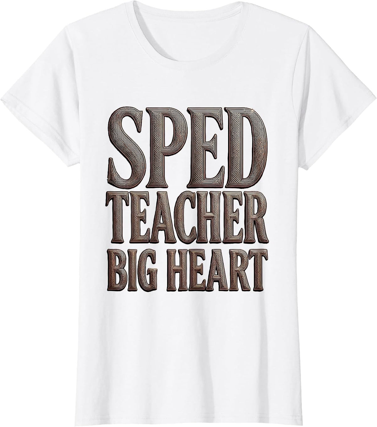 Sped Teacher Big Heart Special Education Design T-Shirt - White
