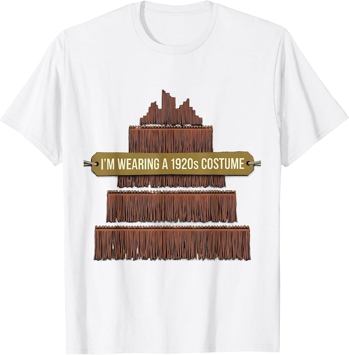 Men's I'm Wearing A 1920s Costume Vintage Roaring Twenties Party T-Shirt - White