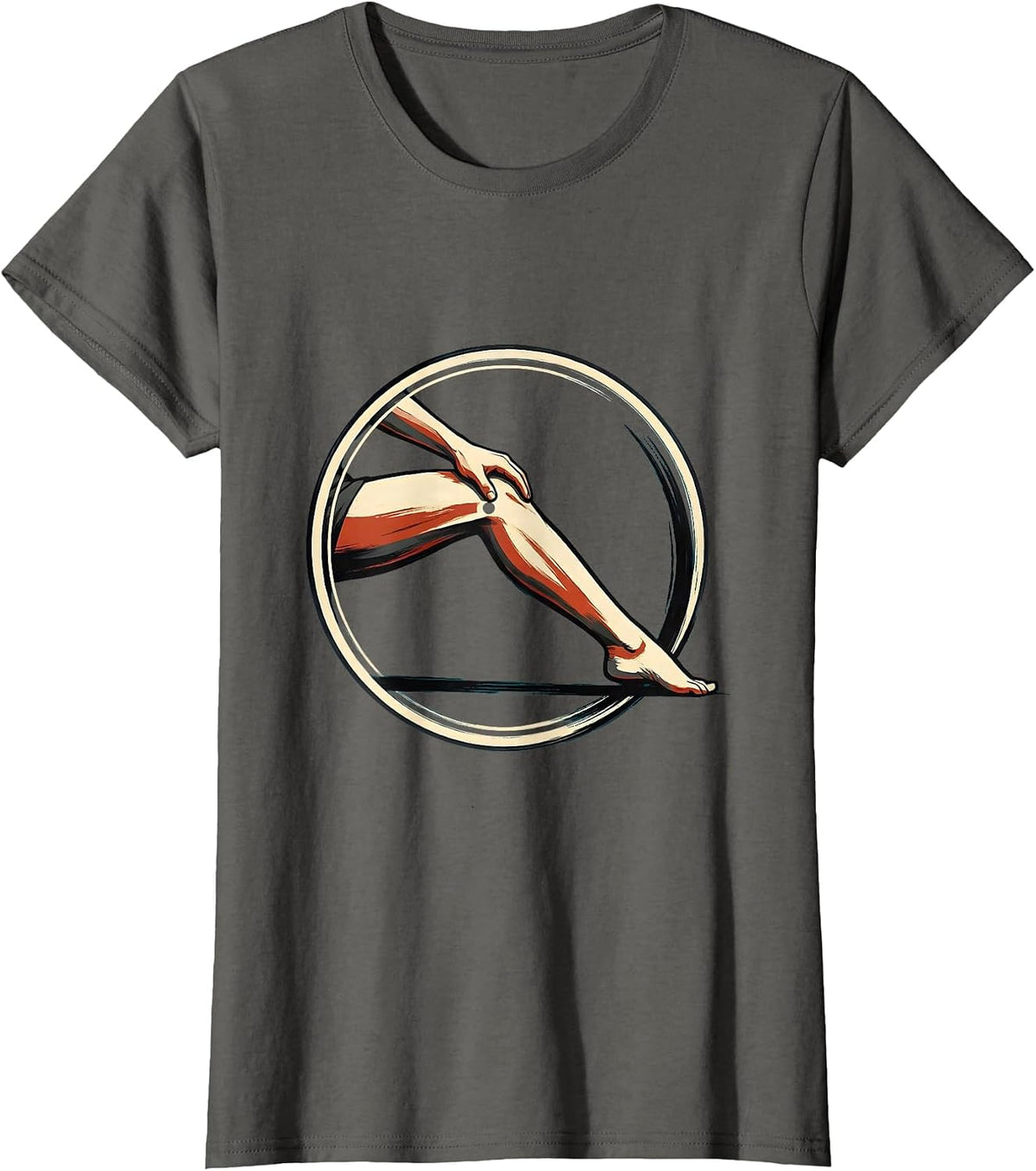 Women's Rehab Team Circular Motion Physical Therapist PT Month T-Shirt - Asphalt Grey