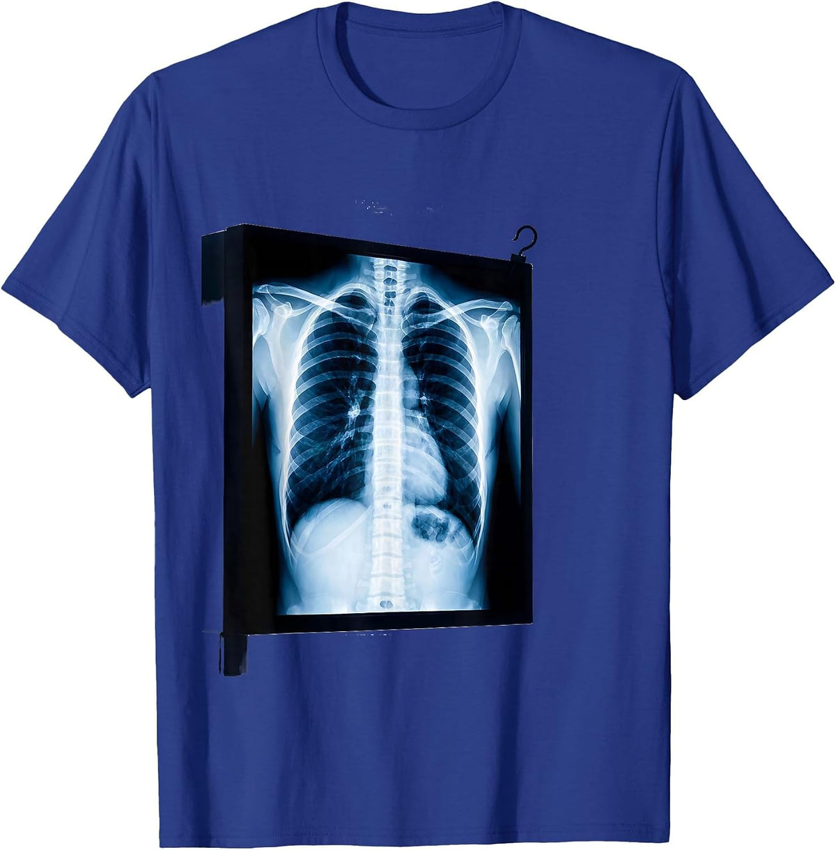 Men's Radiographic Ribcage Swiss International Radiology Tech T-Shirt - Royal Blue