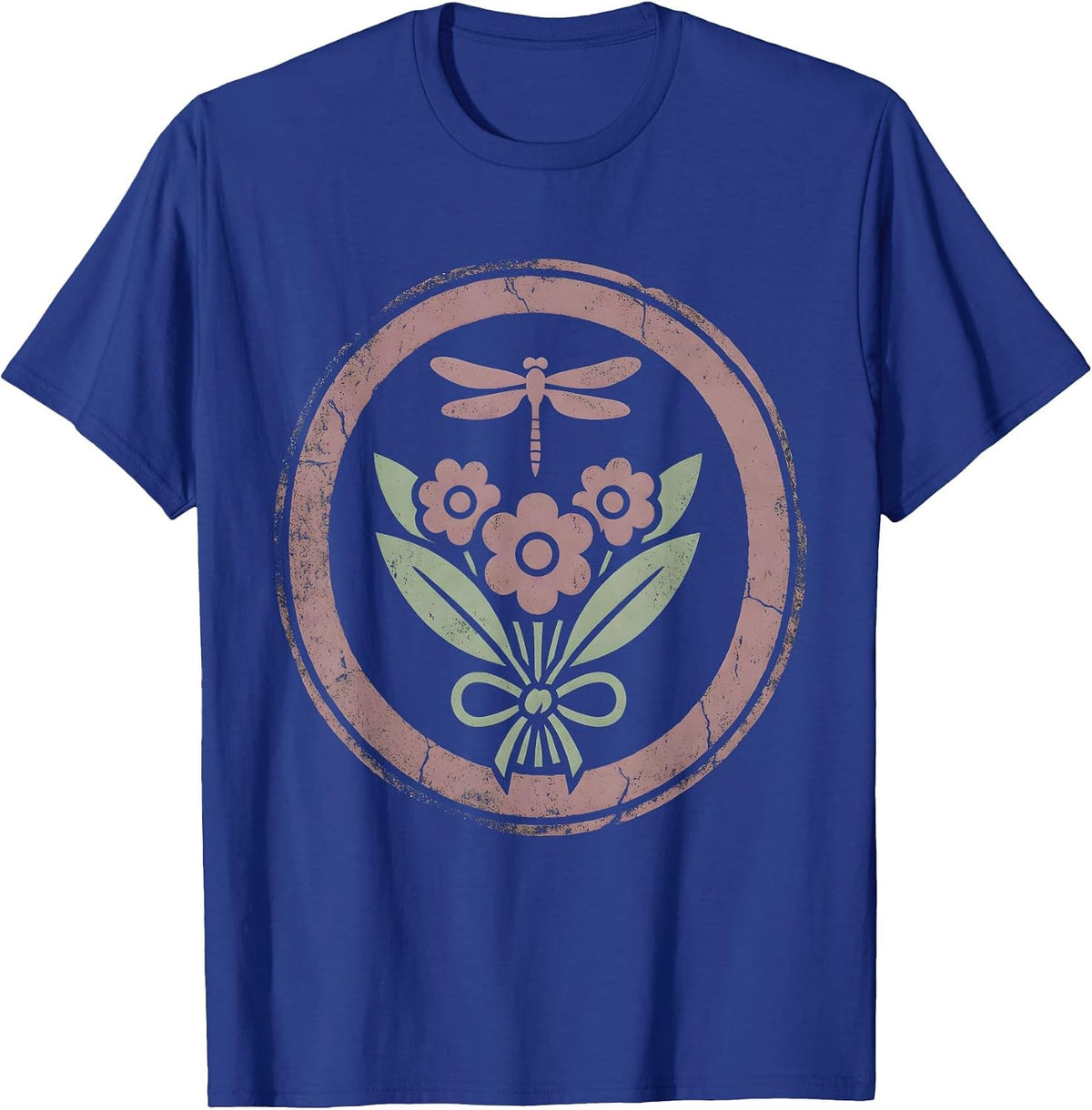 Men's River Stone Smoothed by Flowing Water Graphic T-Shirt - Royal Blue