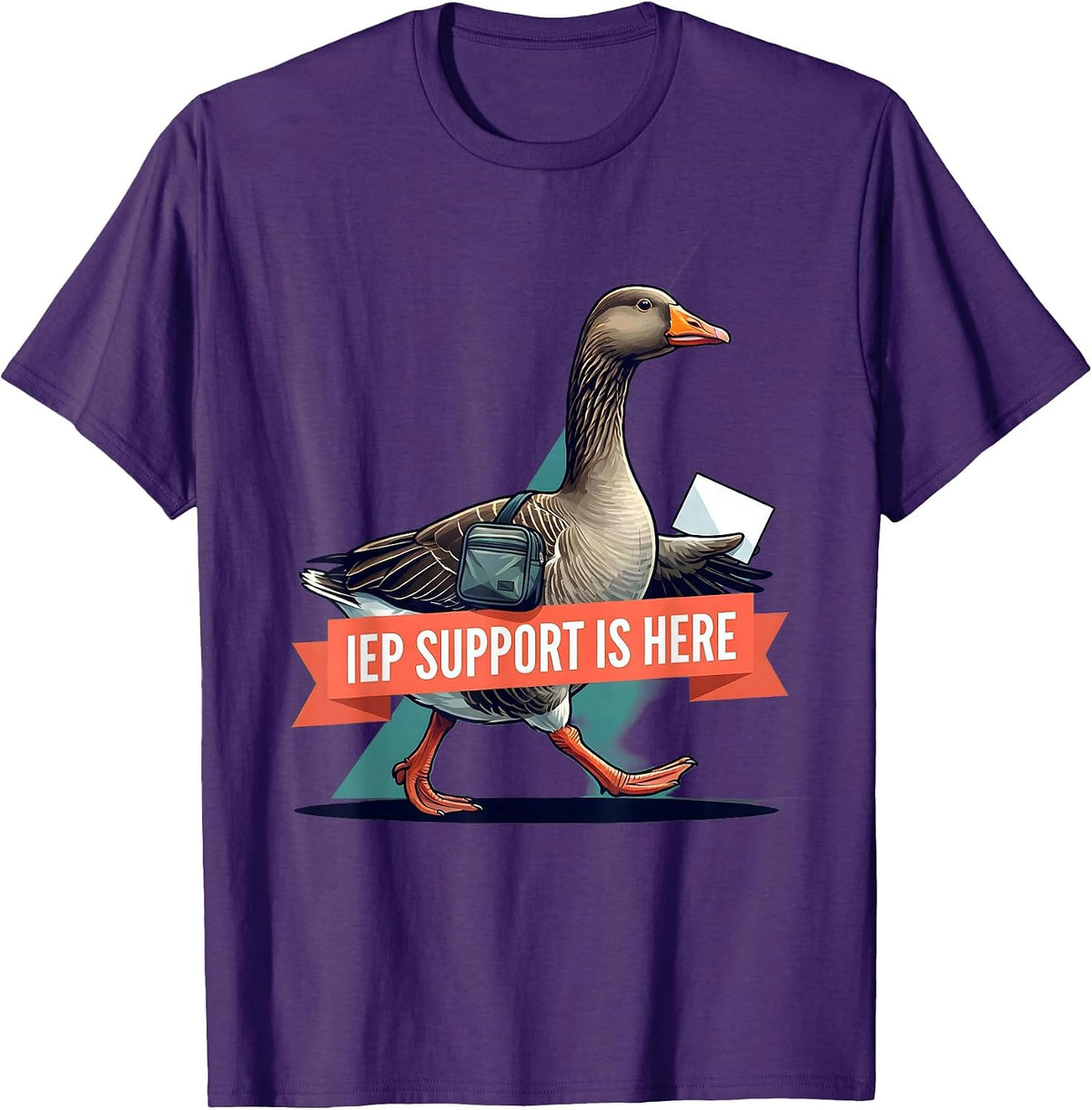 Men's IEP Support Is Here Funny Special Education Teacher Sped T-Shirt - Purple