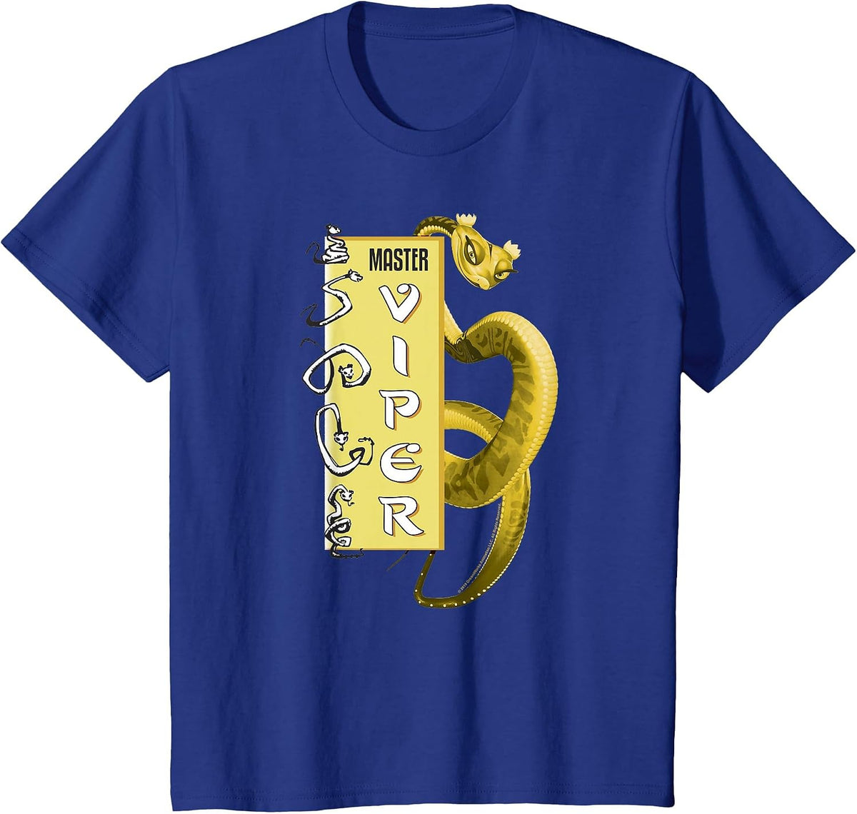 Kung Fu Panda Master Viper Action Pose Banner T-Shirt - Royal Blue