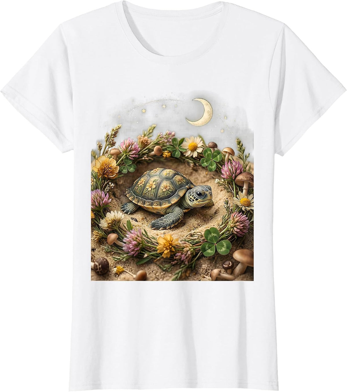 Women's Baby Sea Turtle Pregnancy Announcement Design T-Shirt - White