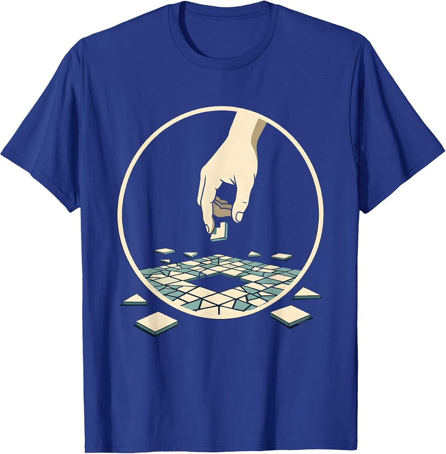 Suicide Prevention Awareness Mosaic Healing Art T-Shirt - Royal Blue
