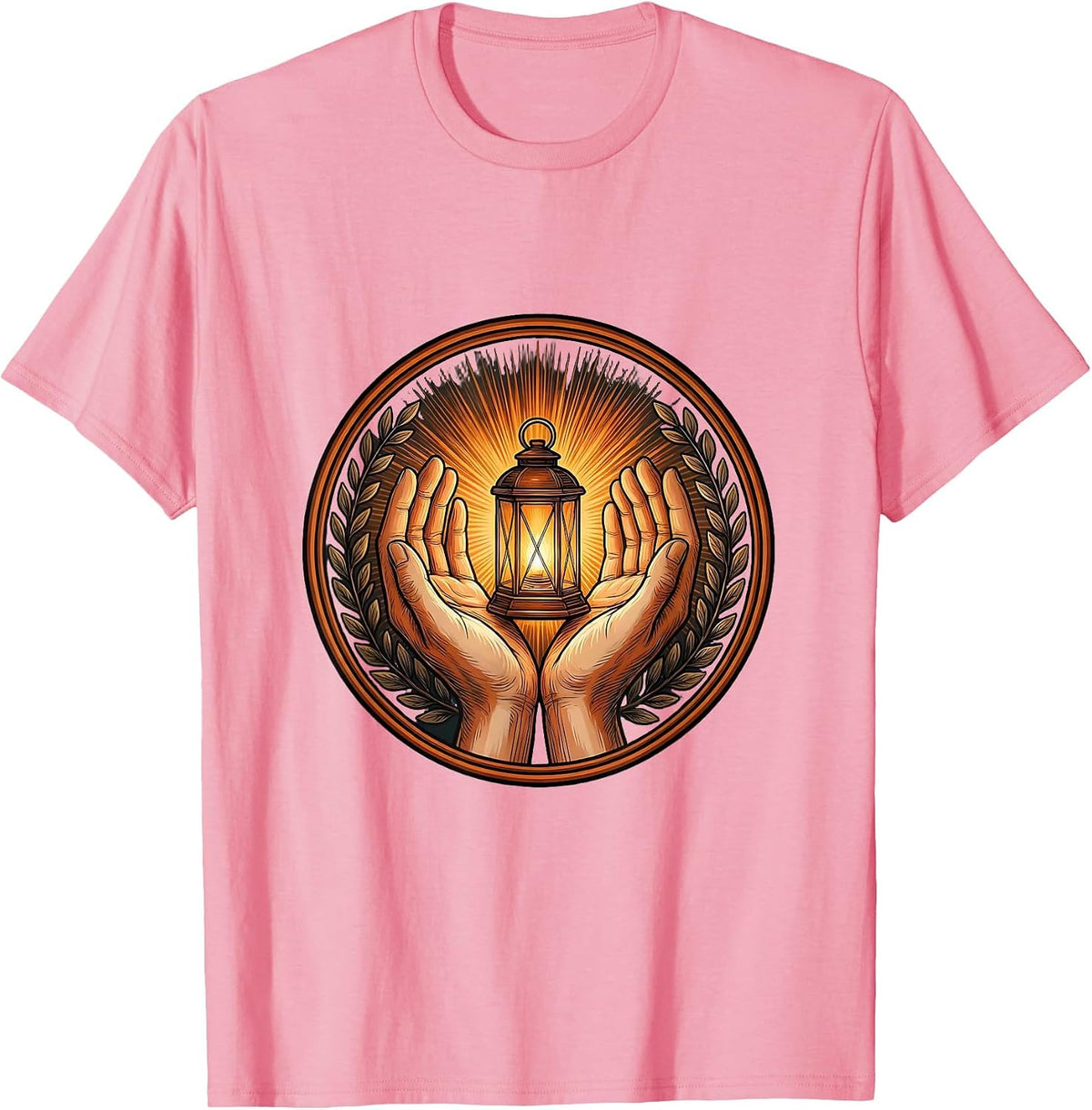 Suicide Prevention Awareness Lantern of Hope T-Shirt - Pink