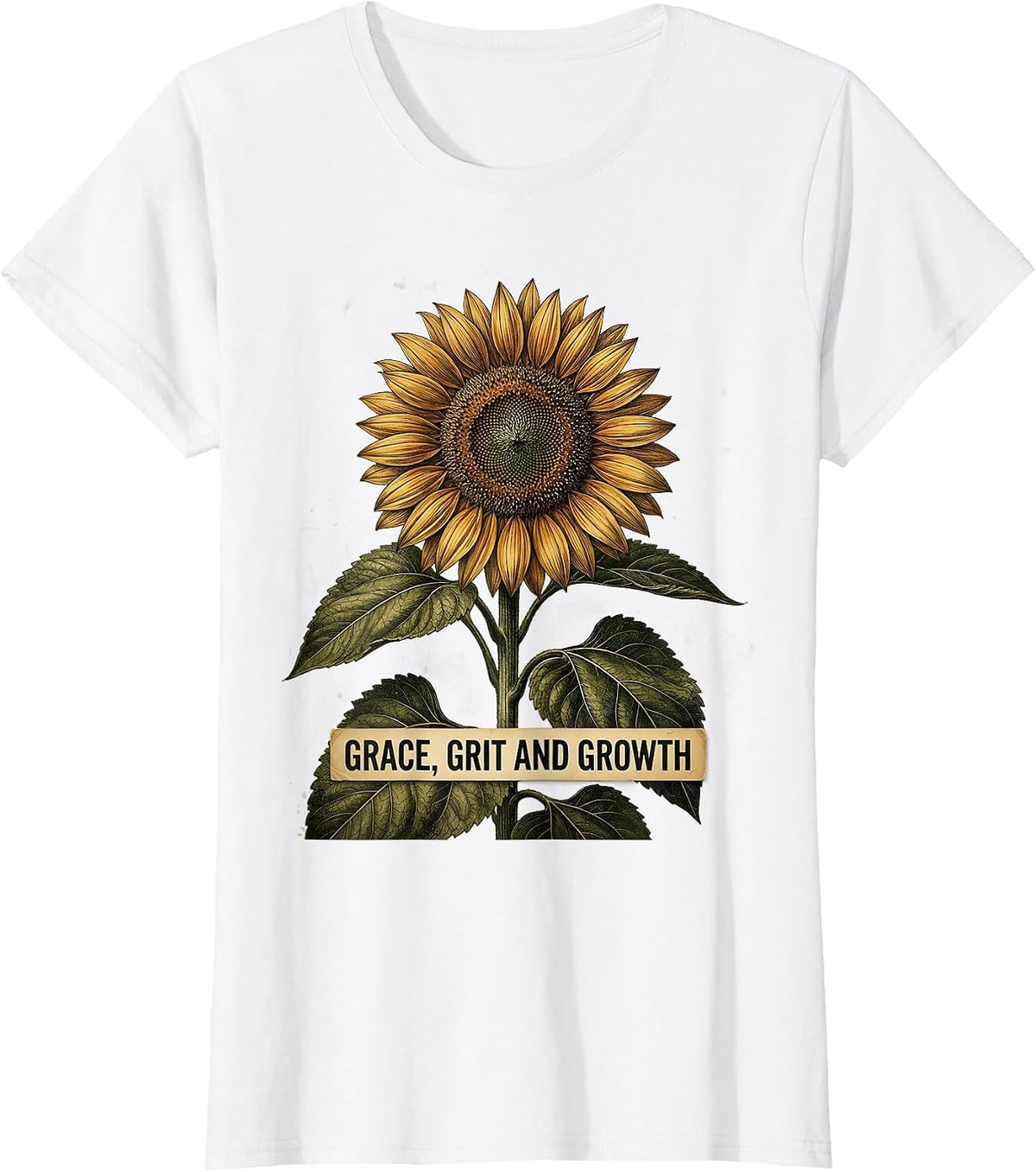 Women's Grace Grit and Growth Special Education Teacher T-Shirt - White