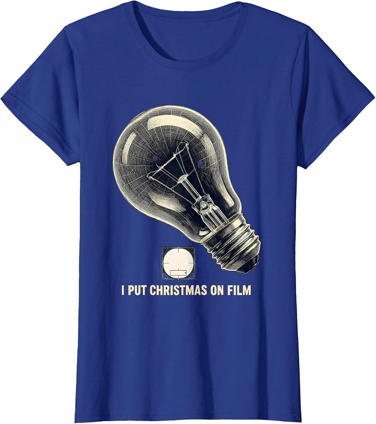 Women's I Put Christmas On Film Radiology Tech X-Ray Tech Humor T-Shirt - Royal Blue