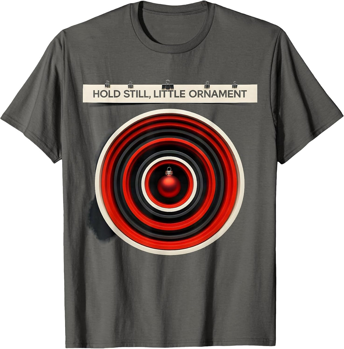 Hold Still, Little Ornament Geometric Radiology Tech T-Shirt - Asphalt Grey