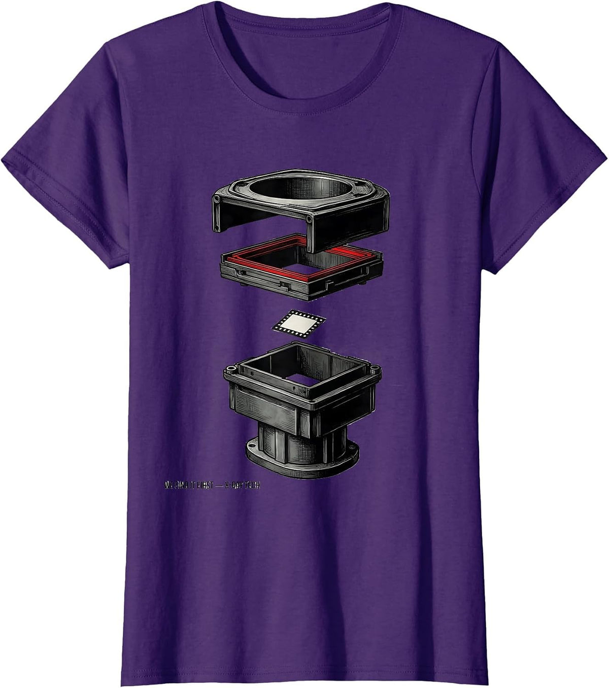 Women's We Find It First — X-Ray Tech Radiology Rad Tech CT MRI Tech T-Shirt - Purple