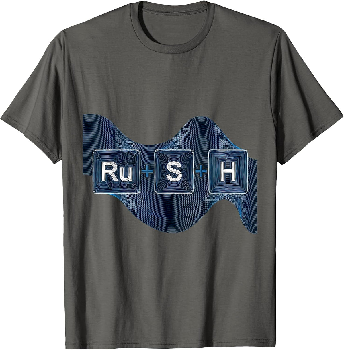 Ru-S-H Funny Chemistry Science Humor T-Shirt - Asphalt Grey