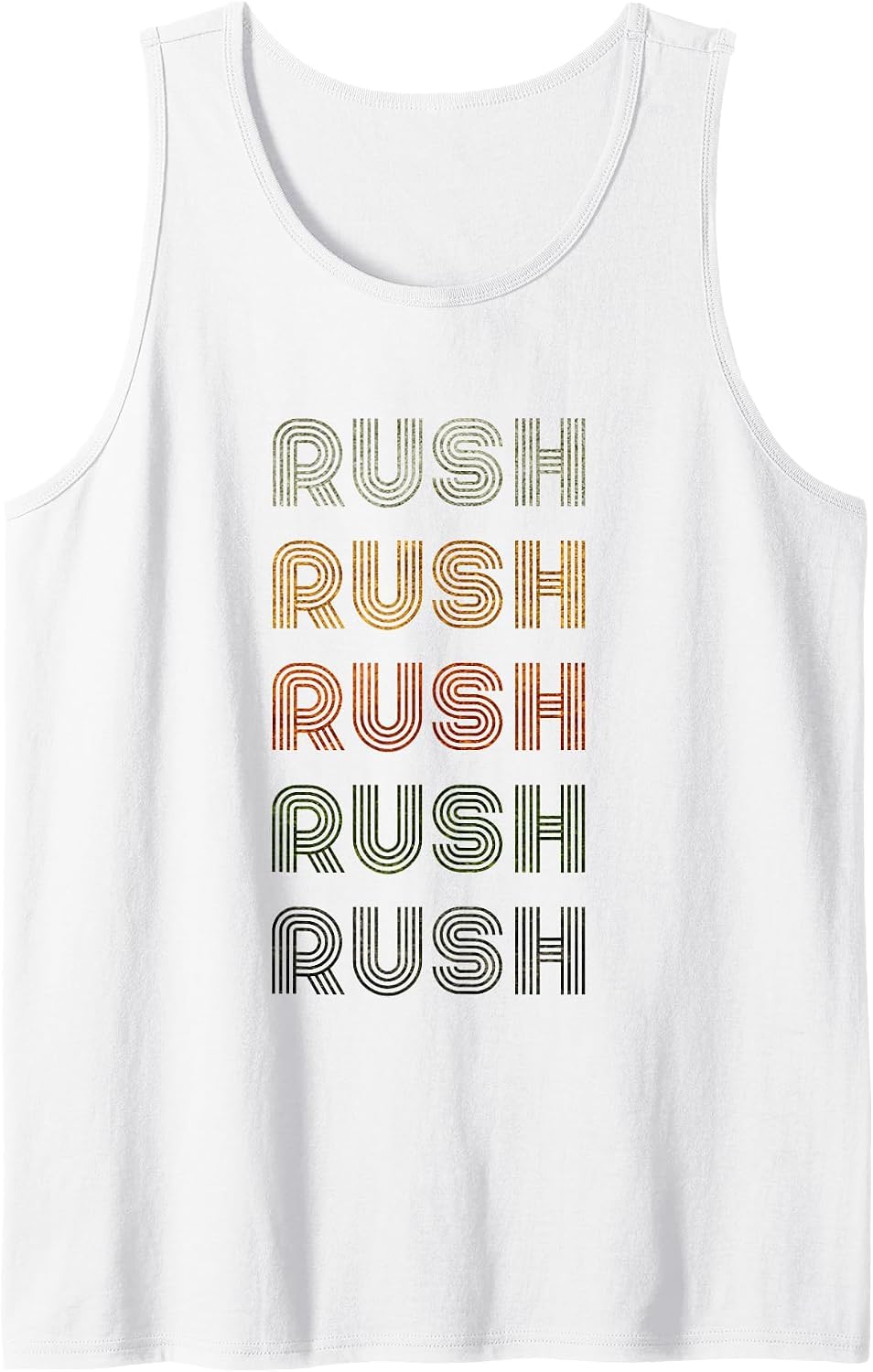 Love Heart Rush Tee Grunge Vintage Style Black Rush Tank Top - White