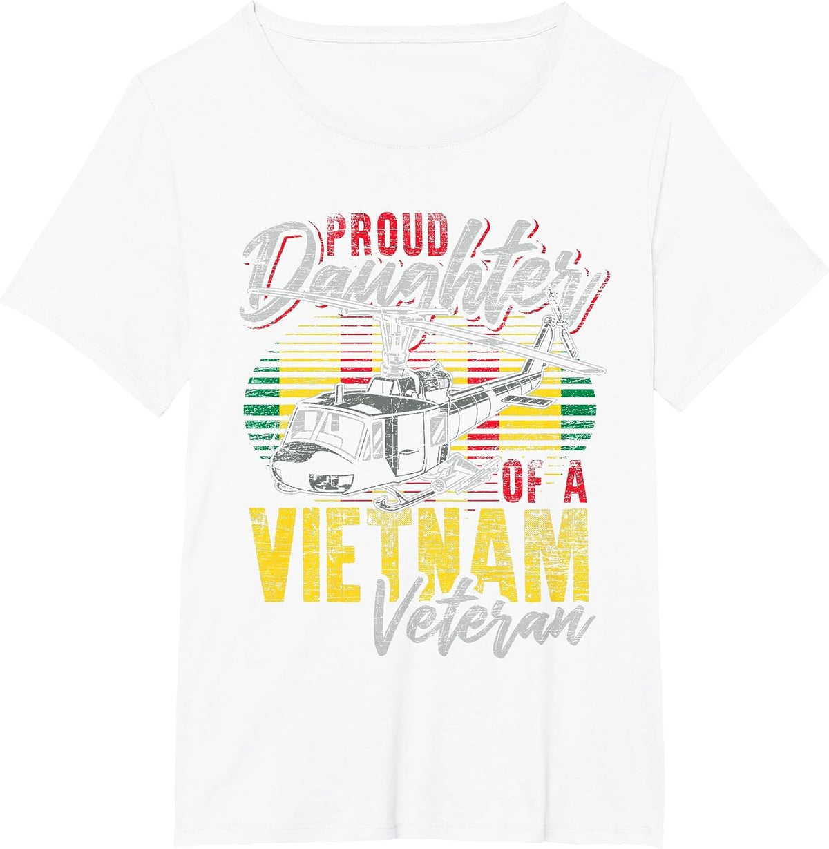 Proud Daughter of a Vietnam Veteran T-Shirt - White