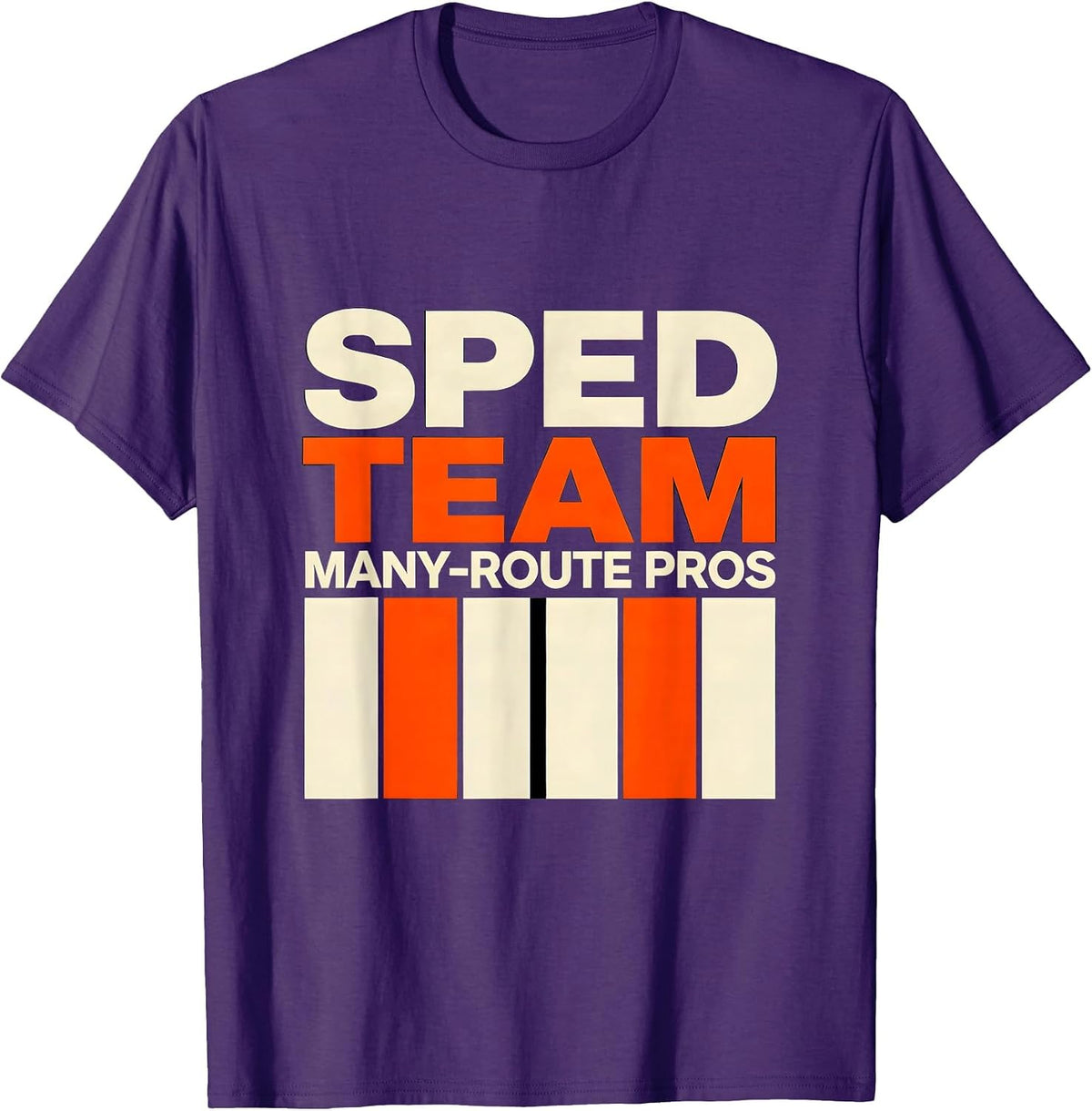 SPED Team Many-Route Pros Special Education Teacher T-Shirt - Purple