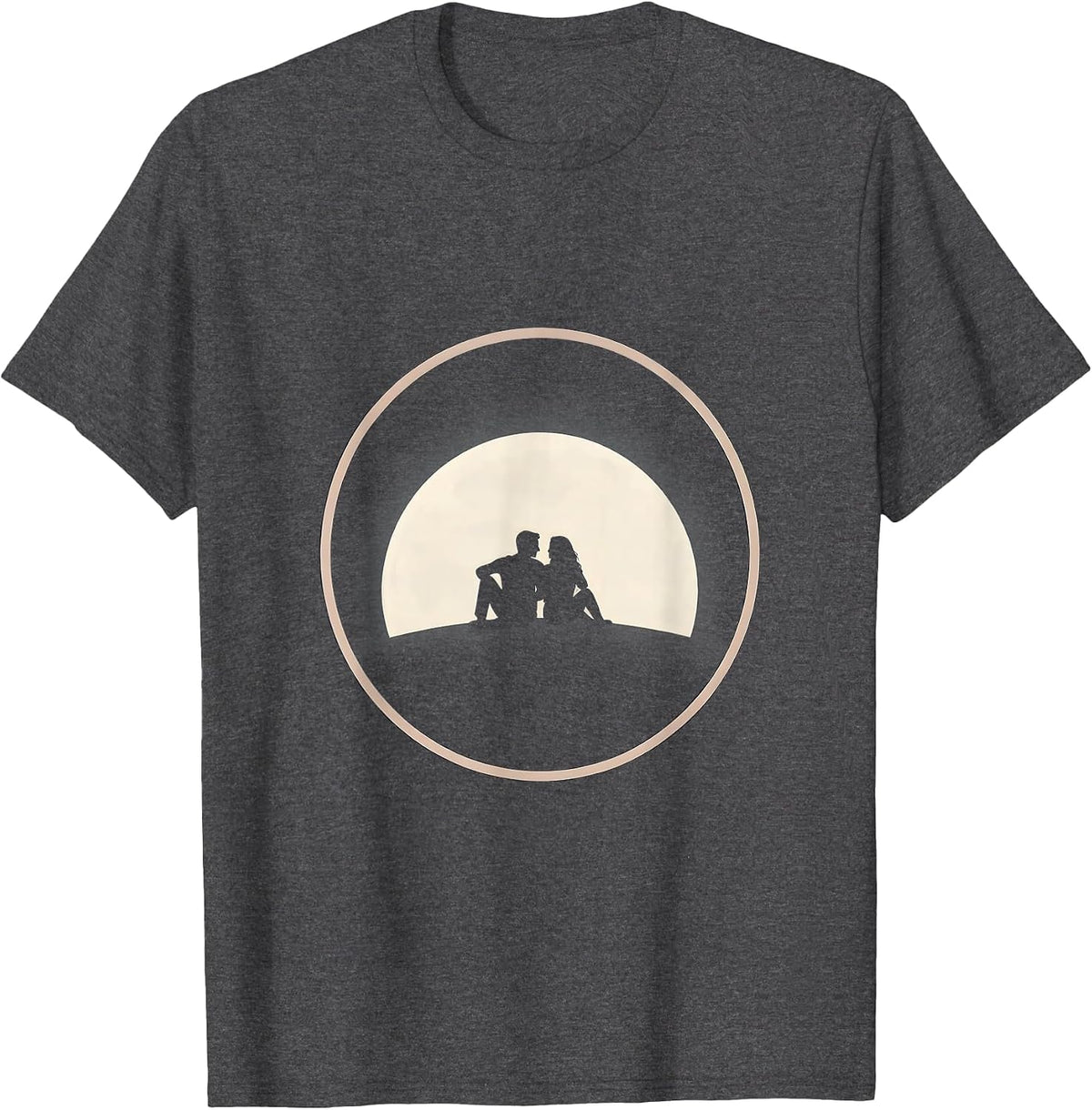 Suicide Awareness Silhouette Together on Hilltop T-Shirt - Dark Heather Grey