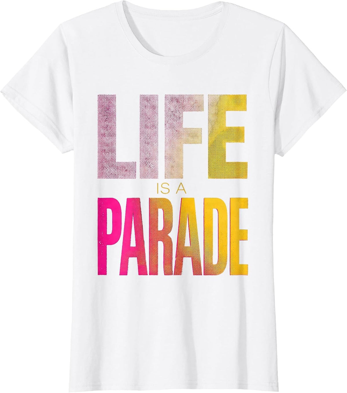 Life Is A Parade Mardi Gras Festive Design T-Shirt - White
