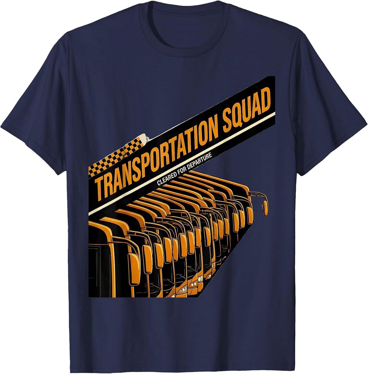 Men's Transportation Squad Cleared For Departure Racing Livery T-Shirt - Navy Blue