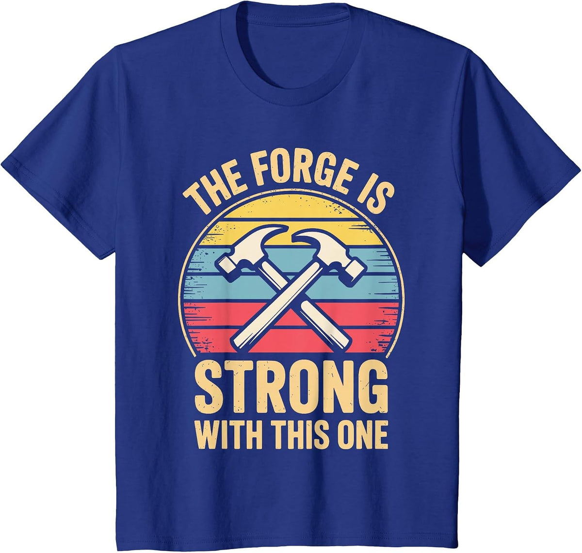 Funny Blacksmith Design for Men Women Forging Blacksmithing T-Shirt - Royal Blue