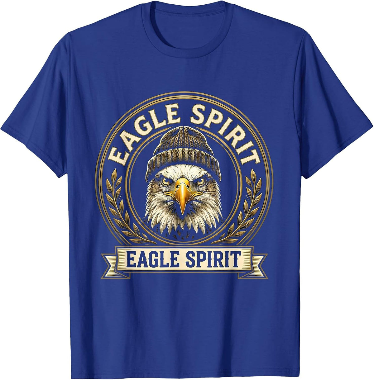Men's Eagle Spirit Playful Pride Wildlife Lover Kids Family T-Shirt - Royal Blue