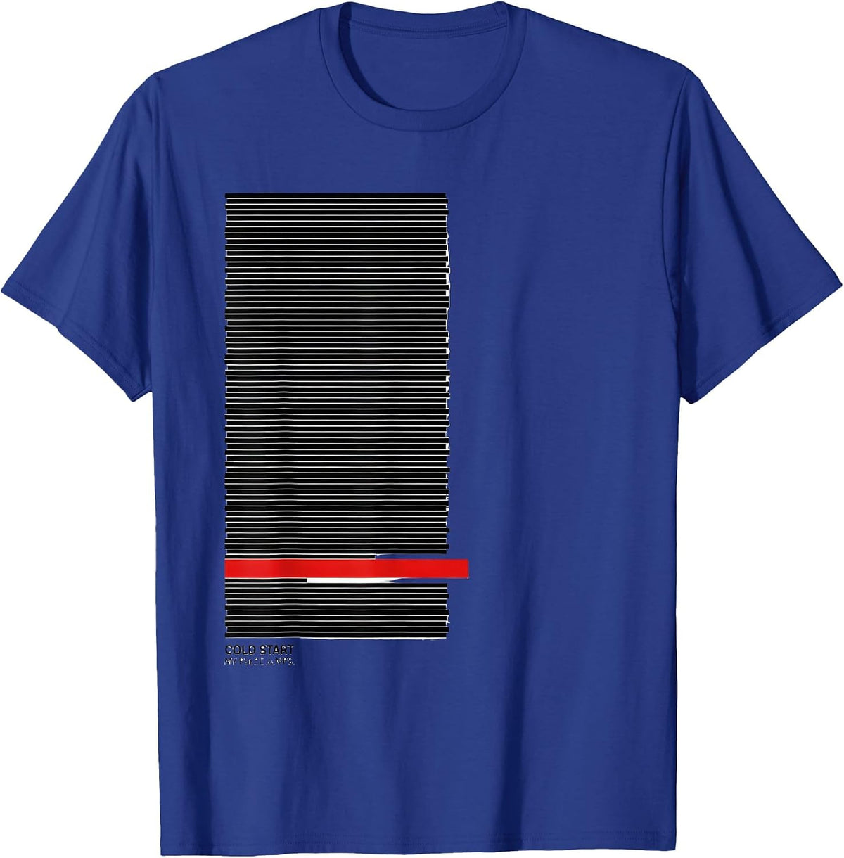 Men's Cold Start My Pulse Jumps Funny Car Guy Auto Mechanic Racing T-Shirt - Royal Blue