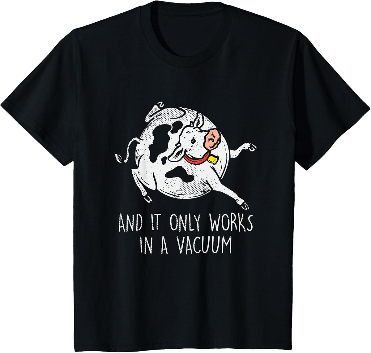 Spherical Cow Theoretical Physicists Science Professor T-Shirt - Black