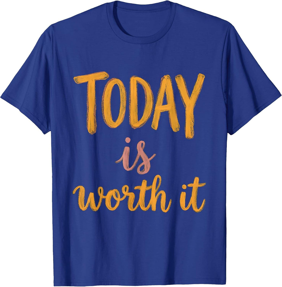 Men's Today Is Worth It Suicide Prevention Awareness T-Shirt - Royal Blue