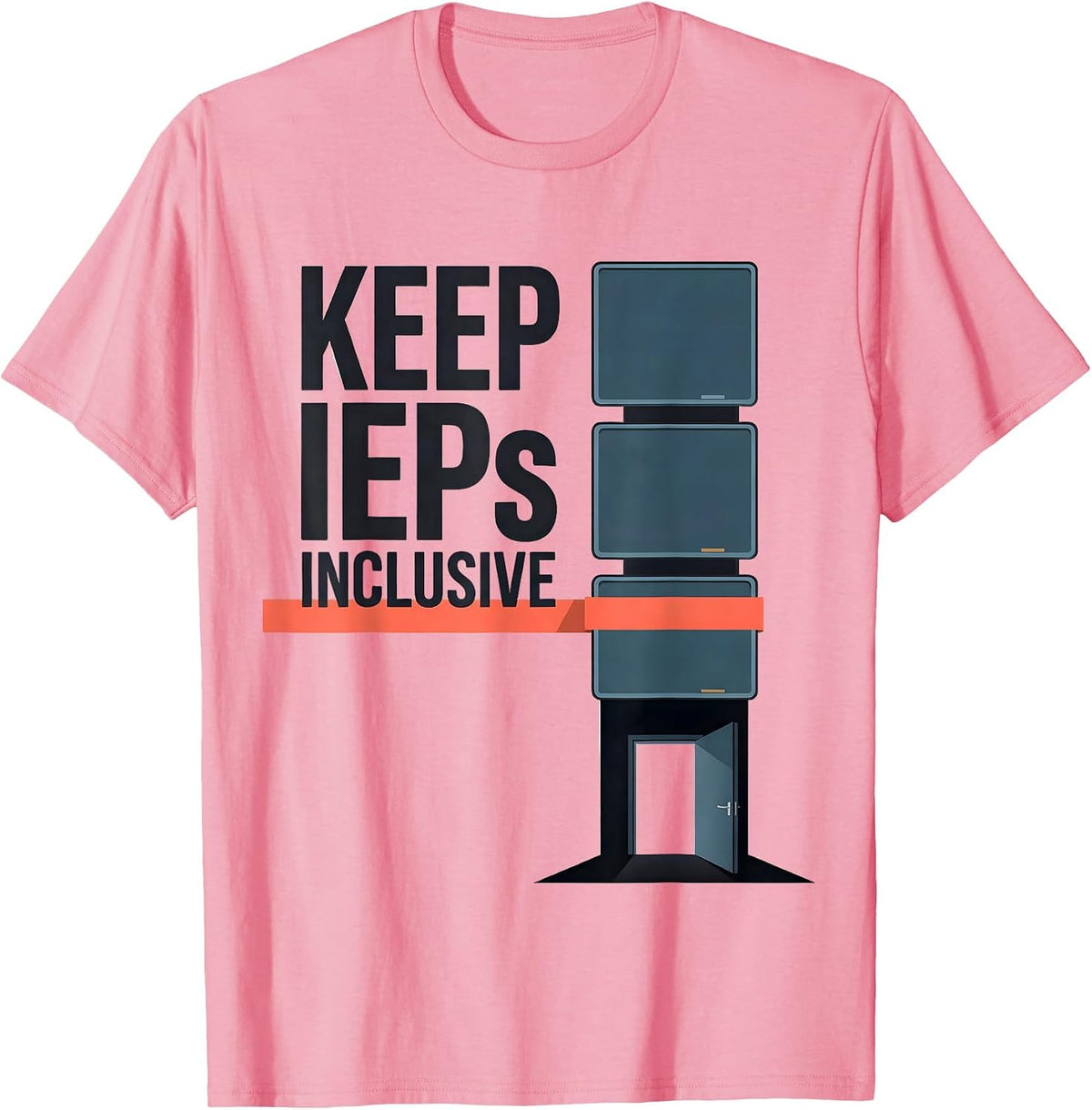 Men's Keep IEPs Inclusive Special Education Teacher Autism T-Shirt - Pink