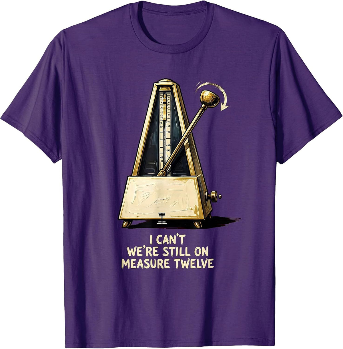 Men's I Can't We're Still On Measure Twelve Funny Choir Singer T-Shirt - Purple