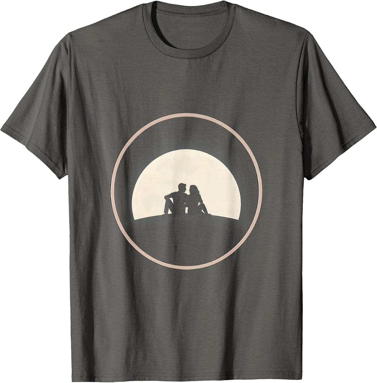 Suicide Awareness Silhouette Together on Hilltop T-Shirt - Asphalt Grey