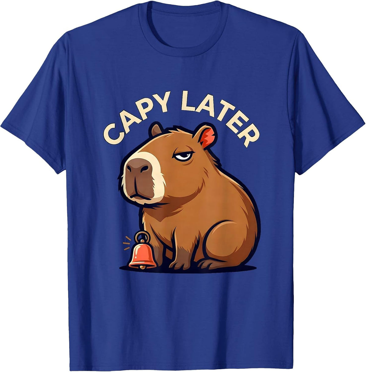 Men's Capy Later Funny Capybara Animal Meme Gamer Gift T-Shirt - Royal Blue