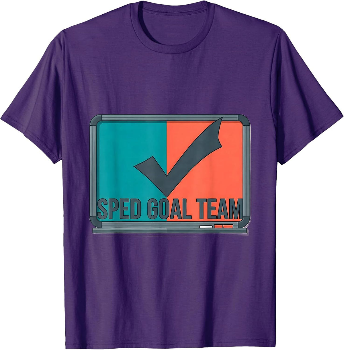 Men's SPED Goal Team Special Education Teacher Squad Pride T-Shirt - Purple