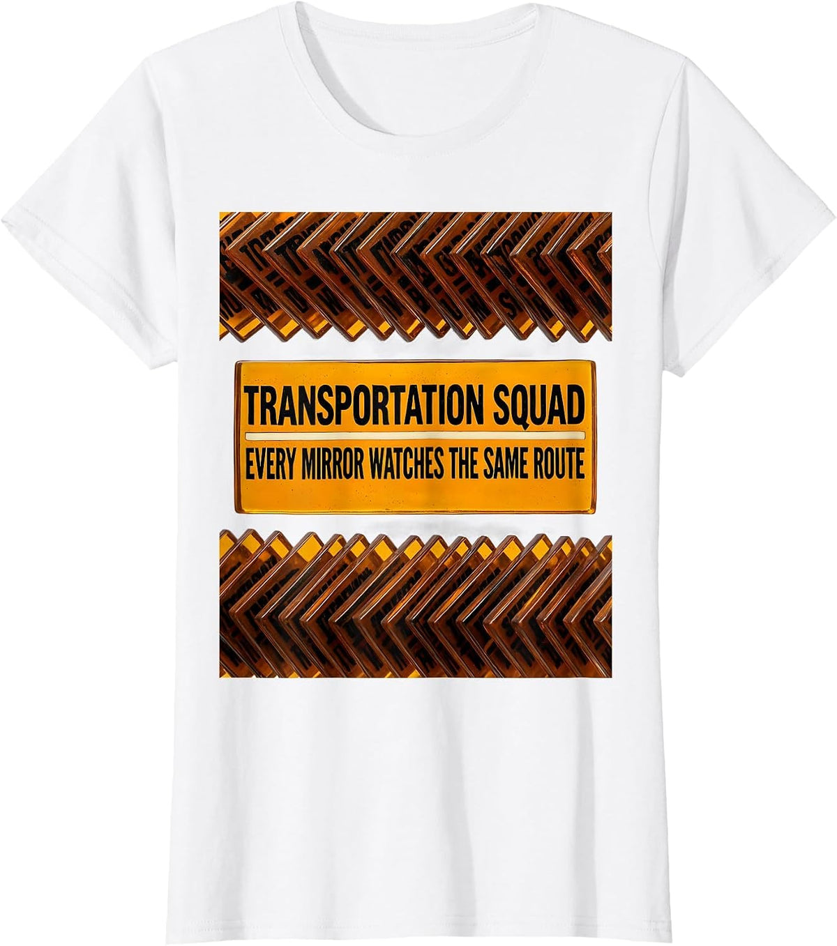 Transportation Squad, Every Mirror Watches The Same Route T-Shirt - White